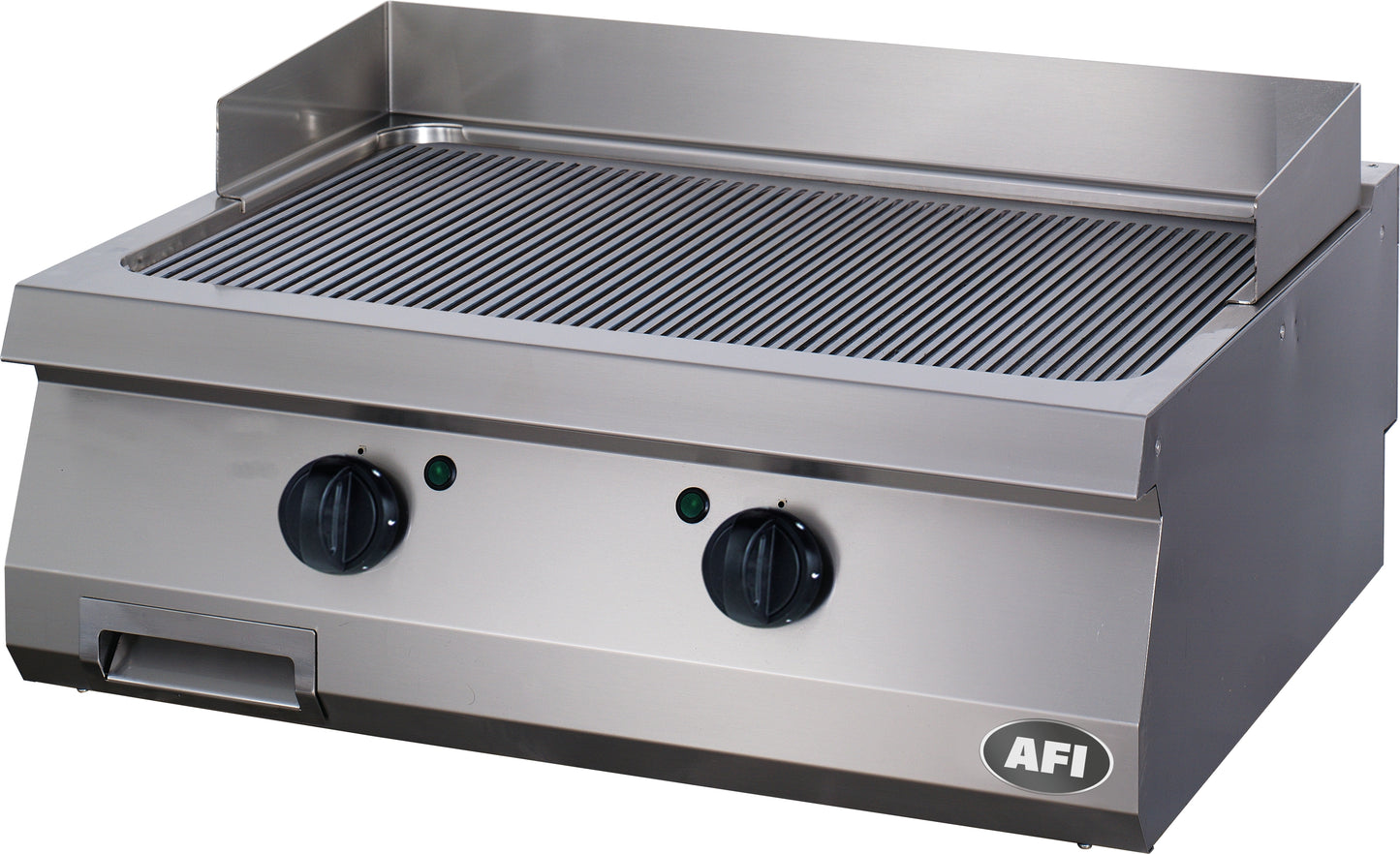 PLAQUE À SNACKER ÉLECTRIQUE - GAMME 700 - DOUBLE NERVURÉE - ACIER CARBONE