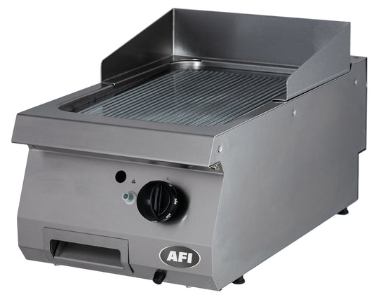 PLAQUE À SNACKER GAZ - GAMME 700 - SIMPLE NERVURÉE - ACIER CARBONE