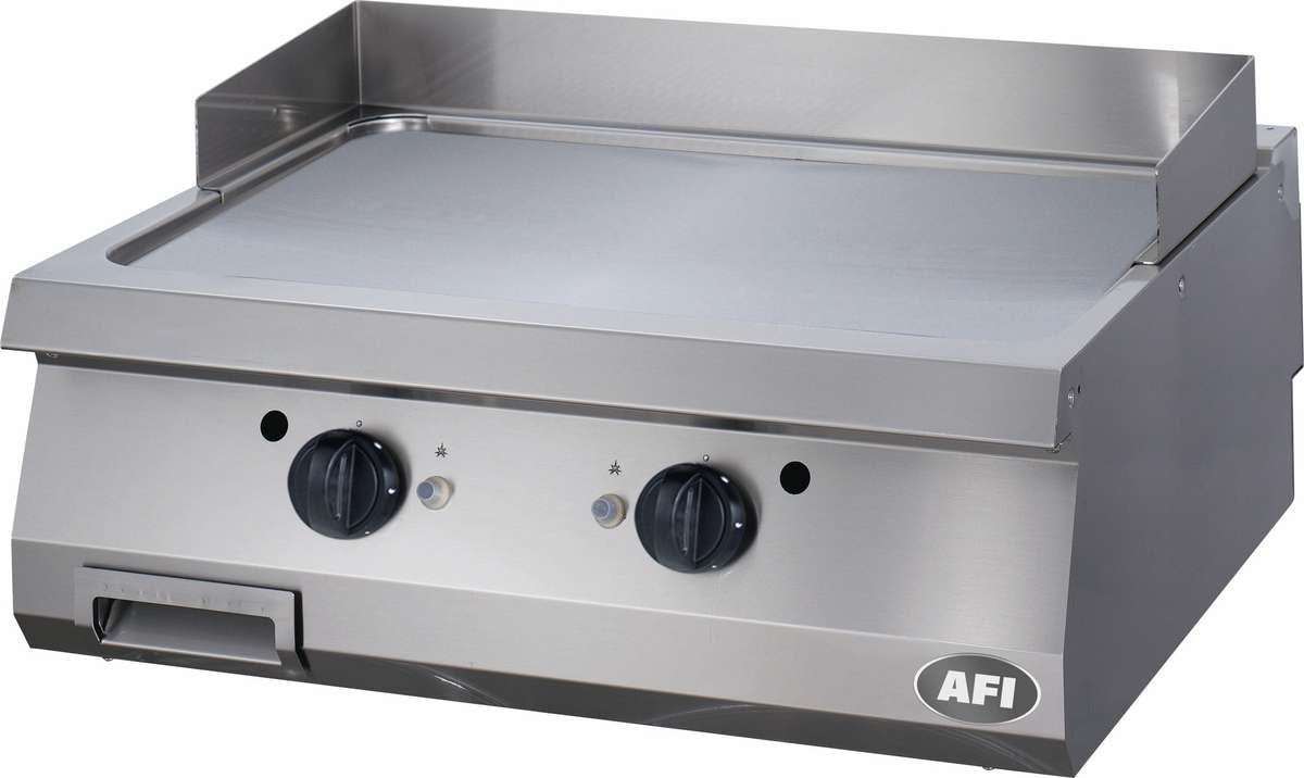 PLAQUE À SNACKER GAZ - GAMME 700 - DOUBLE LISSE - CHROME