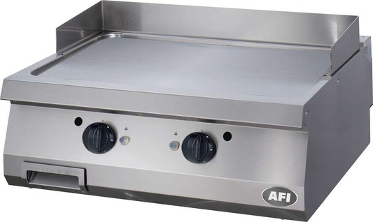 PLAQUE À SNACKER GAZ - GAMME 700 - DOUBLE LISSE - CHROME