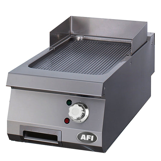 PLAQUE À SNACKER ÉLECTRIQUE - GAMME 900 - SIMPLE NERVURÉE - ACIER CARBONE