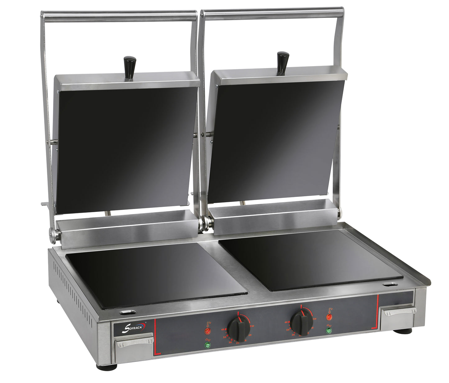 Grill vitrocéramique double - Plaques lisses - 10232VLL