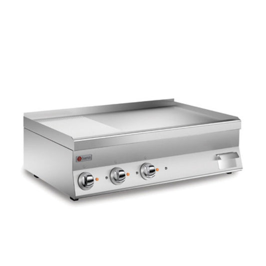 Grillade électrique - Plaque 2/3 lisse 55 dm² - Chrome dur - 996 x 555 mm - Gamme 650 -  60FTE1005 - Baron