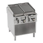 Grillade gaz charcoal double sur placard ouvert - Tecnoinox - GR8FG9T