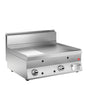 Grillade gaz - Plaque 2/3 lisse 44 dm² - AISI 430 - 796 x 555 mm - Gamme 650 -  60FTTG823 - Baron