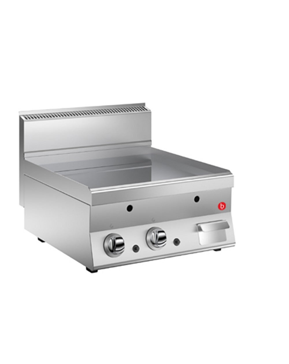 Grillade gaz - Plaque lisse 33 dm² - AISI 430 - 596 x 555 mm - Gamme 650 -  60FTTG603 - Baron