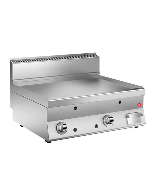 Grillade gaz - Plaque lisse 44 dm² - AISI 430 - 796 x 555 mm - Gamme 650 -  60FTTG803 - Baron