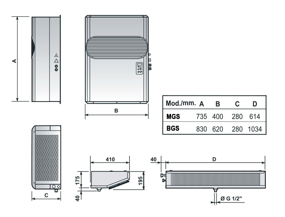 Groupe frigorifique positif système split - Nosem