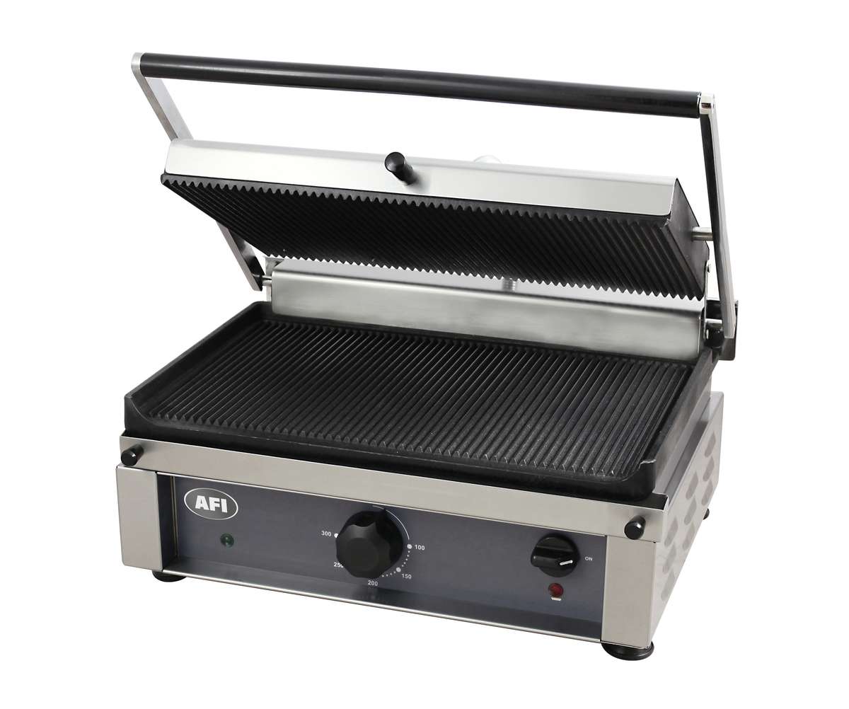 GRILL PANINIS ÉLECTRIQUE - PLAQUE SIMPLE RAINURÉE