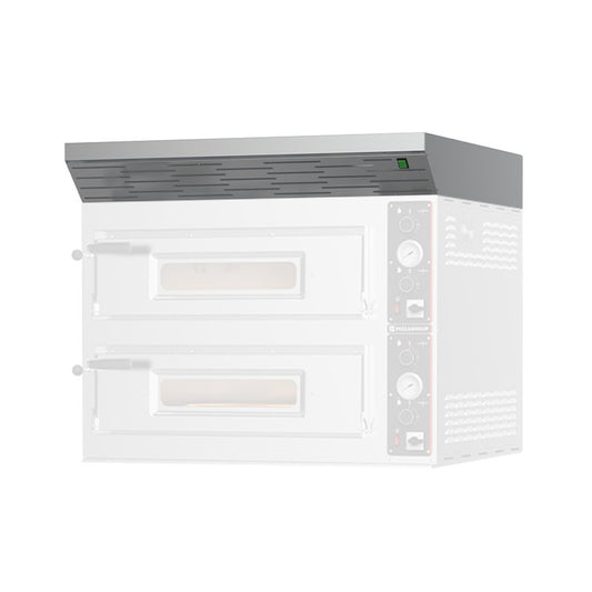 Hotte en acier inoxydable pour fours à pizza - KM6L12L - Pizza Group
