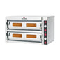 Italforni - Four à pizza avec commandes mécaniques - Série TK - 2 chambres - 12 pizzas - Profondeur 940 mm - TK2D