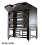 Italforni - Four à pizza avec support acier inox hauteur 800 mm - 2 chambres - 2 x 12 ou 2 x 9 pizzas - BULL2CHHSP