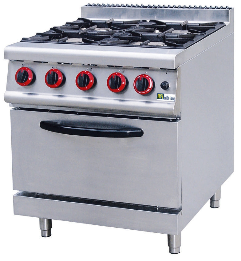 FOURNEAU GAZ SUR FOUR GAZ - GAMME 700 - 4 FEUX