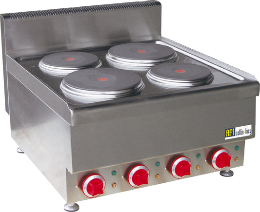 PLAQUE ÉLECTRIQUE RONDE - GAMME TOP 650 - 4 ZONES