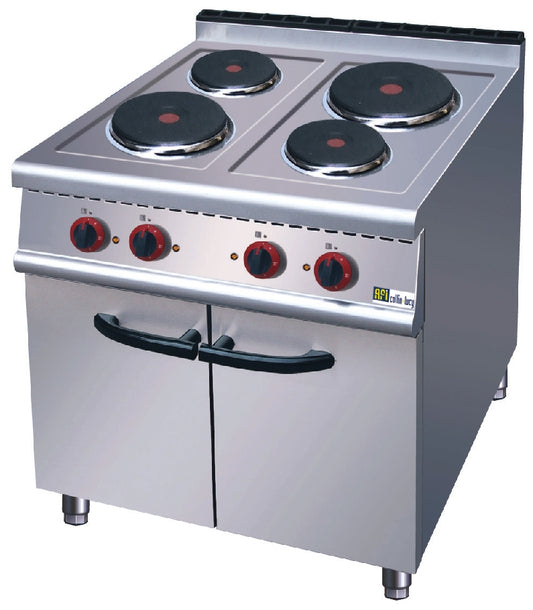 FOURNEAU ÉLECTRIQUE SUR PLACARD FERMÉ - GAMME 700 - 4 PLAQUES