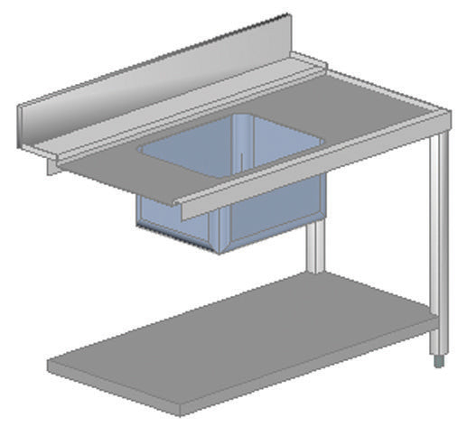 PLONGE ENTRÉE GAUCHE 1200 MM