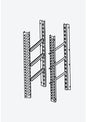 Kit pour l’aménagement interne de l’armoire 1000 x 1000 avec 3 paires de glissières + grilles 600 x 800 en inox - DAKITDM14X-2