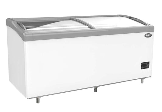 Congelateur Bahut 790 L portes vitrees coulissantes