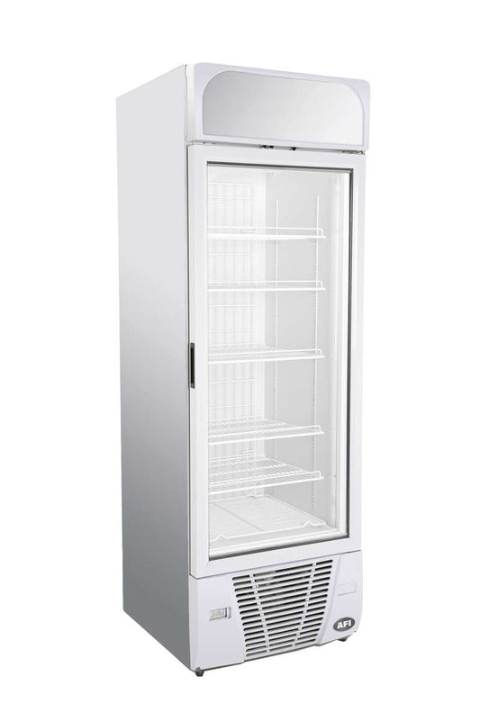 Armoire réfrigérée négative 1 porte vitrée 496 L - Finition Laquée blanche