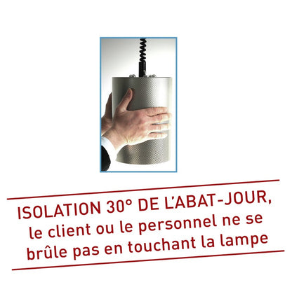 Lampe chauffante suspendue - Infra-rouge - Le tube - 75°C - 33002XLP