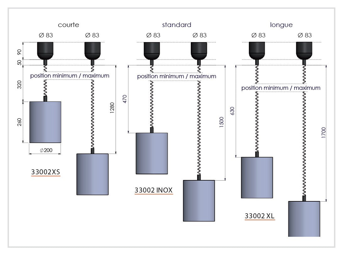 Lampe infra-rouge modèle « Le Tube » - 33002N
