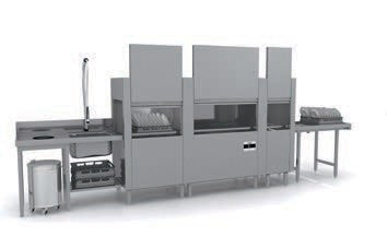 Lave-vaisselle à avancement automatique - Prélavage + Lavage + Triple rinçage - PRO31212