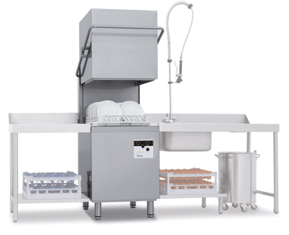 Lave-vaisselle à capot - 15 litres - STEELTECH V1 - Panier 500 x 500 mm - COLGED