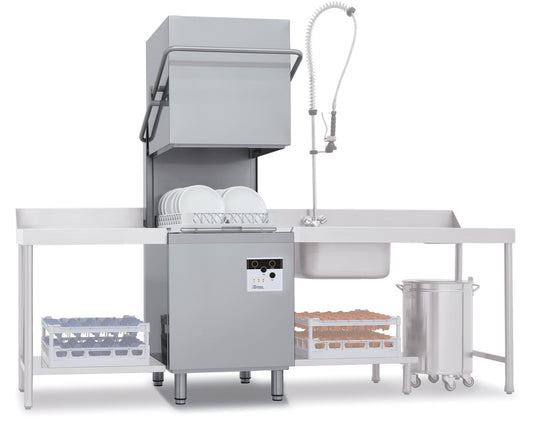 Lave-vaisselle à capot - 15 litres - STEELTECH V1 - Panier 500 x 500 mm - COLGED