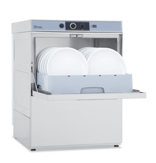 Lave-verres - 14 litres - STEELTECH DG - Panier 450 x 450 mm - Sans adoucisseur - STEEL350DG - COLGED