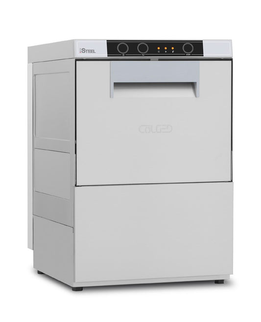 Lave-verres - 7 litres - STEELTECH V1 - Panier 350 x 350 mm - Sans adoucisseur - STEEL330V1 - COLGED