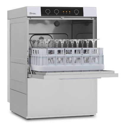 Lave-verres - 8 litres - STEELTECH V1 - Panier 390 x 390 mm - Sans adoucisseur - STEEL340V1 - COLGED