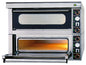 Four à pizza électrique 2x4 pizzas entièrement réfractaire