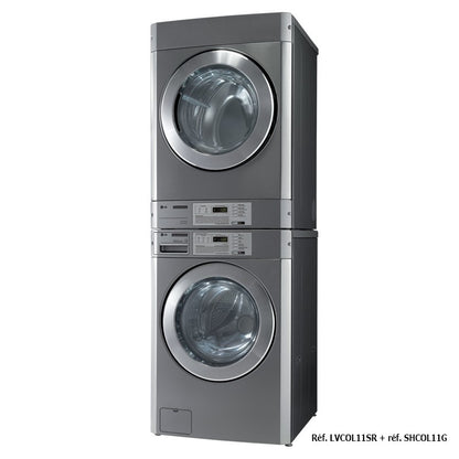 LG - Sèche-linge professionnel gaz - 11 kg pour installation en colonne - SHCOL11G