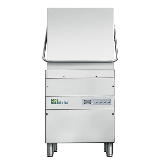 LAVE-VAISSELLE À CAPOT AVEC ADOUCISSEUR - PANIER CARRÉ 500 X 500 MM - MONOPHASÉ