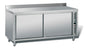 Meuble adossé inox chauffant profondeur 700 mm - Simple face - Longueur 1800 mm - TCH18ET