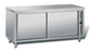 Meuble central inox chauffant profondeur 700 mm - Longueur 1600 mm - Double face - TCH16DFT