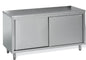 Meuble de rangement inox profondeur 700 mm - Longueur 1000 mm - Central simple face - MR10T