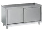 Meuble de rangement inox profondeur 700 mm - Longueur 1600 mm - Central simple face - MR16T