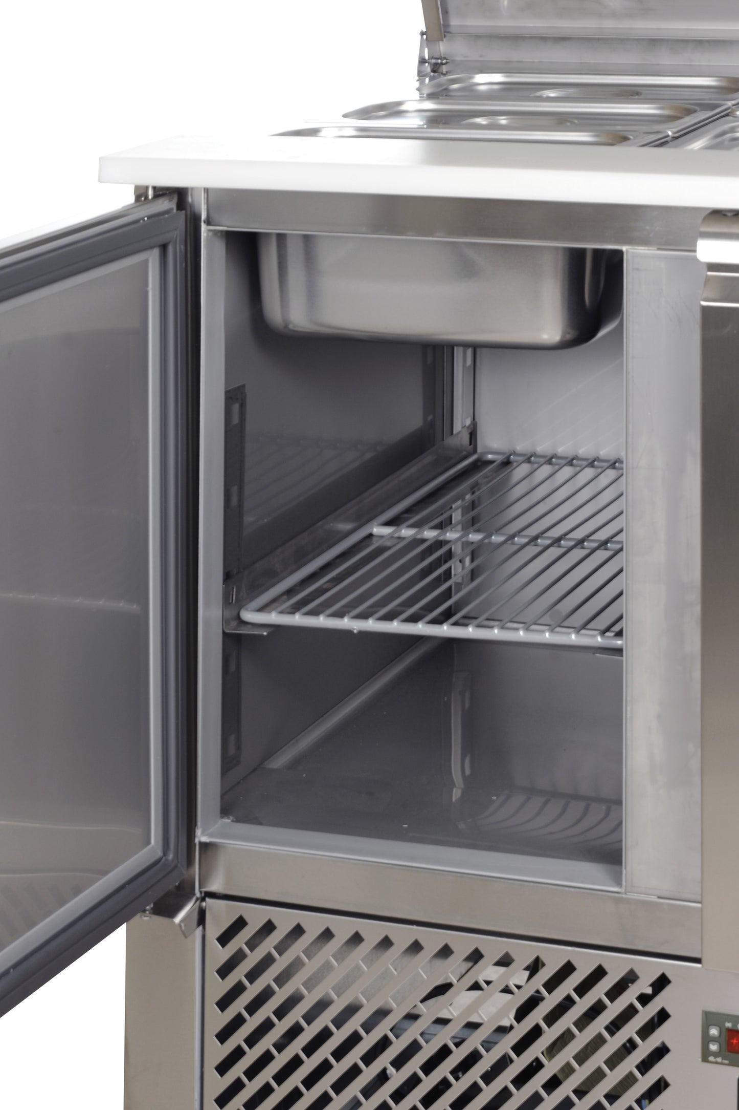 Mini saladette positive +4/+10°C - 2 portes - Prof. 700 mm - Nosem