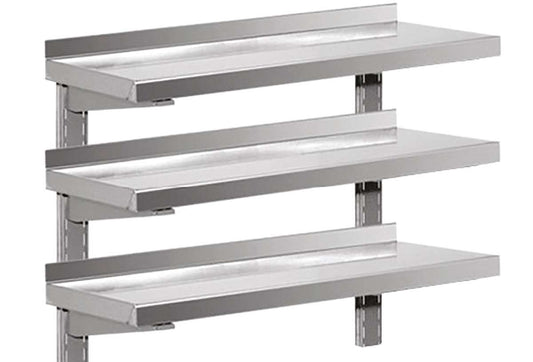 ÉTAGÈRE MURALE TRIPLE - PROF. 300 MM - LONG. 1600 MM