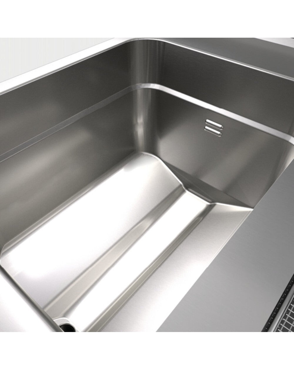 Monobloc friteuse gaz - 23 L - Largeur 400 mm - Gamme QUEEN 900 - 90QFRIG423 - Baron