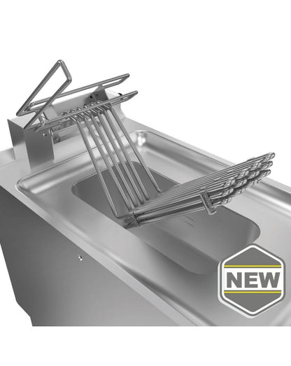 Monobloc friteuse gaz - 23 L - Largeur 400 mm - Gamme QUEEN 900 - 90QFRIG423 - Baron