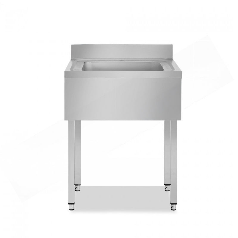 PLONGE INOX AVEC ÉVIER - SÉRIE 700 - LONG. 700 MM