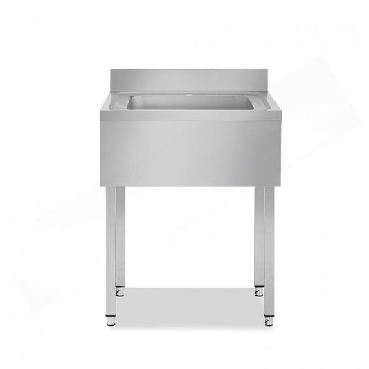 PLONGE INOX AVEC ÉVIER - SÉRIE 700 - LONG. 700 MM