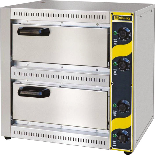 FOUR À PIZZA ÉLECTRIQUE - 2 CHAMBRES - 2 X 1 PIZZA DIAMÈTRE 330 MM