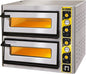 FOUR À PIZZA ÉLECTRIQUE - 2 CHAMBRES - 2 X 4 PIZZAS DIAMÈTRE 330 MM