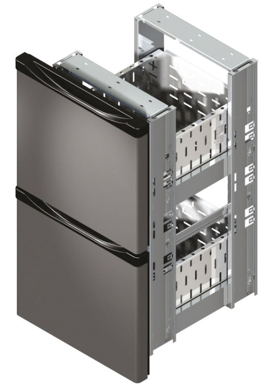 KIT TIROIRS SKINPLATE NOIR - 2 X GN 1/2