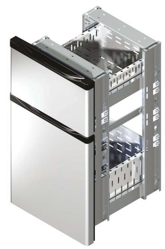 KIT TIROIRS INOX - 1 X GN 2/3 + 1 X GN 1/3
