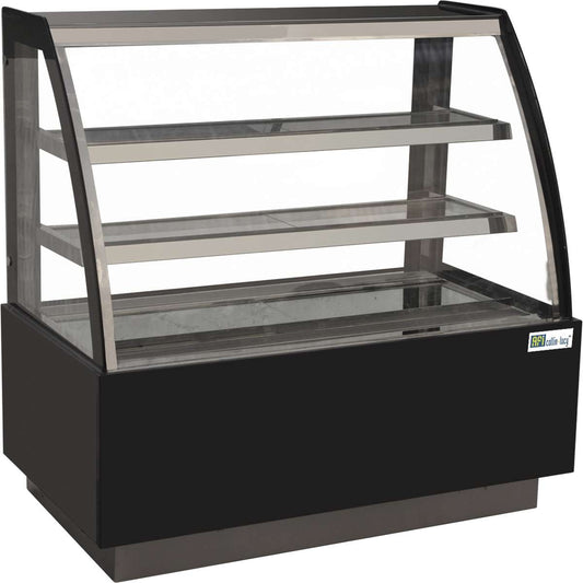 VITRINE PÂTISSERIE - VITRAGE BOMBÉ - 2 ÉTAGÈRES - 315 L
