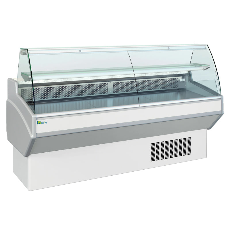 COMPTOIR D'EXPOSITION - VITRAGE BOMBÉ - PROF 1054 MM - FROID VENTILÉ